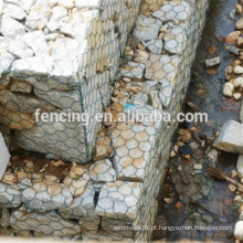 O PVC soldado revestiu a rede de arame galvanizada da caixa de Maccaferri Gabion / caixa galvanizada do gabion